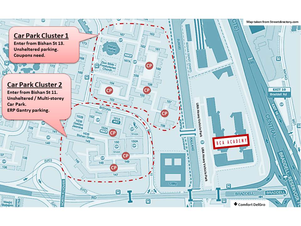 Map for Alternative Parking Nearby