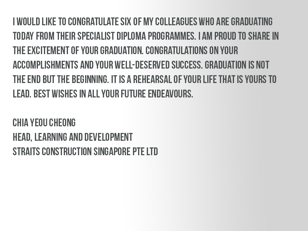 Congratulatory message 6